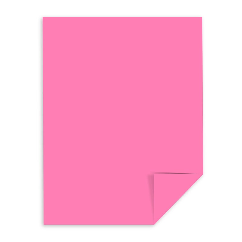 AstrobrightsÂ® Colored Card Stock, Bright Color Cover Paper, 8 1/2" x 11", FSCÂ® Certified, 65 Lb, Pulsar Pinkâ„¢, 250 Count (Pack of 1) - Image 2